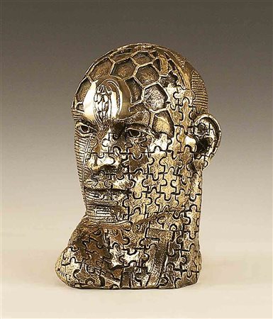 Rabarama (Roma 1969), "Ming-I (l'oscuramento della luce)", scultura in bronzo...