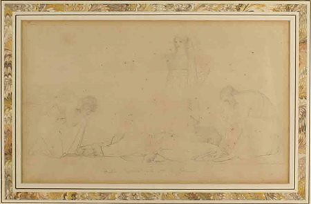 John Flaxman (York 1755 - Londra 1826), "Clitennestra si applaude della morte...
