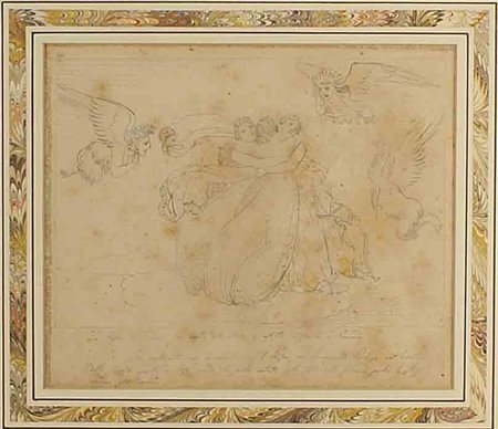 John Flaxman (York 1755 - Londra 1826), "Il rapimento delle figlie di Pandora...