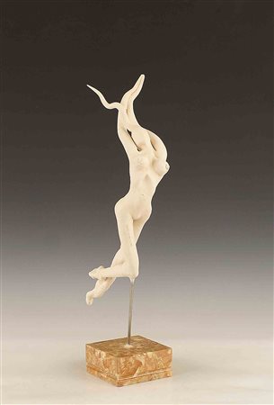 Giovanni Gabriele (Roma 1948), "Eterea", scultura in terracotta dipinta...