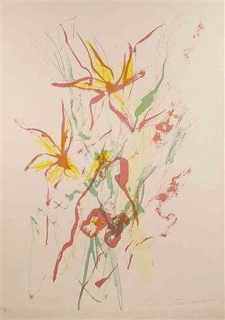 Ernesto Treccani (Milano 1920 - 2009), "Senza titolo", litografia p.a., cm....