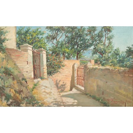 F. CARONIA, Olio su tavoletta