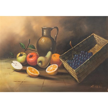 PITTORE DEL XX SECOLO, Natura morta, Olio su tela