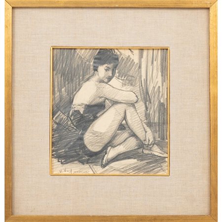 VINCENZO VINCIGUERRA, Studio preparatorio, matita su carta