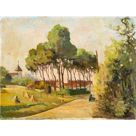 ANONIMO DELLA FINE DEL '900, Olio su tela