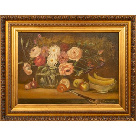 G. RAIMONDO, Natura morta, Olio su tela