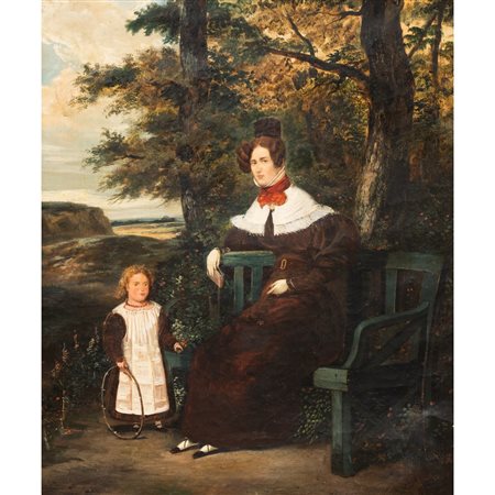 PITTORE NORD EUROPEO DEL XIX SECOLO, Olio su tela