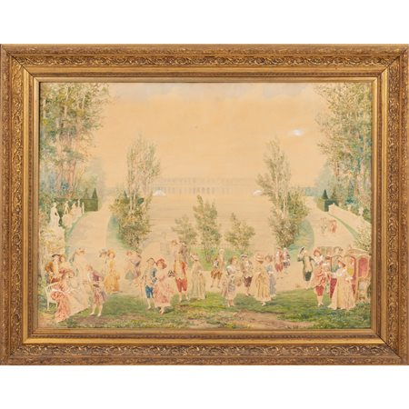 CARLOS ALONSO - PEREZ, Tecnica mista su carta applicata tela