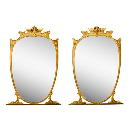MANIFATTURA ITALIANA DEL XX SECOLO, Coppia di specchiere