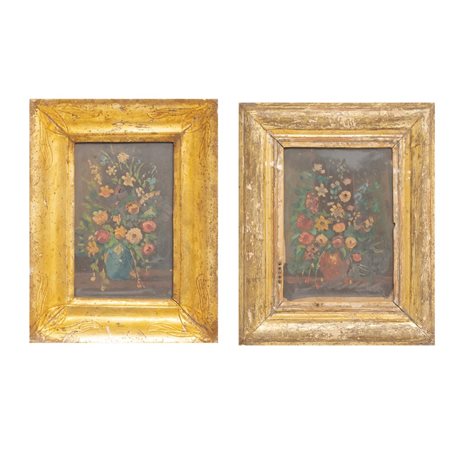 MANIFATTURA SICILIANA DEL XIX SECOLO, Due cornici