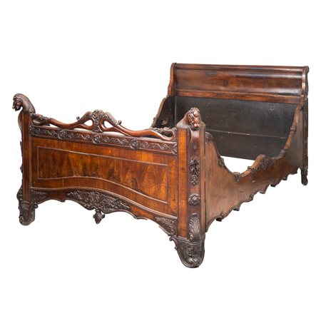 MANIFATTURA ITALIANA DEL XIX SECOLO, Letto matrimoniale