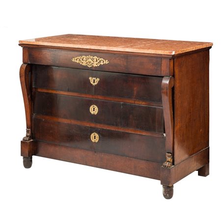 MANIFATTURA FRANCESE PRIMA METÀ DEL XIX SECOLO, Cassettone