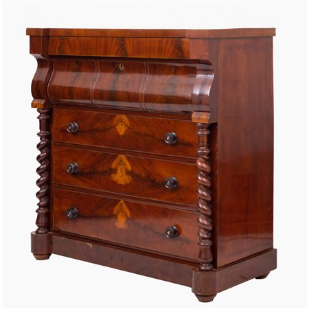 MANIFATTURA SCOZZESE DEL XIX SECOLO, Cassettone