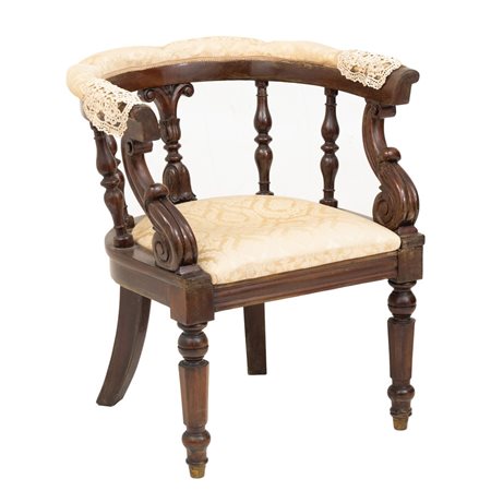 MANIFATTURA INGLESE DEL XIX SECOLO, Poltrona da studio