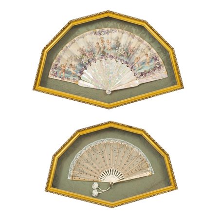 MANIFATTURA ITALIANA DEL XIX SECOLO, Due ventagli