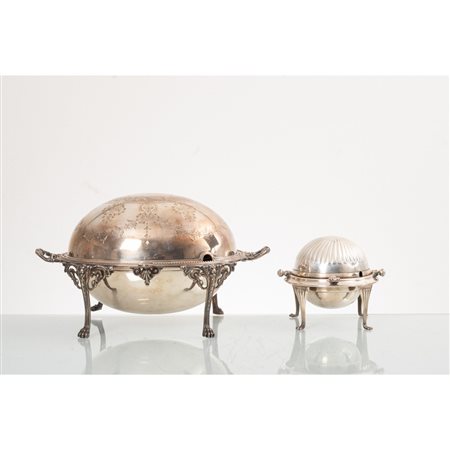 MANIFATTURA INGLESE FINE XIX SECOLO, Legumiera e formaggera