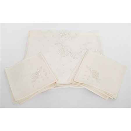 TOVAGLIA rettangolare con dodici tovaglioli