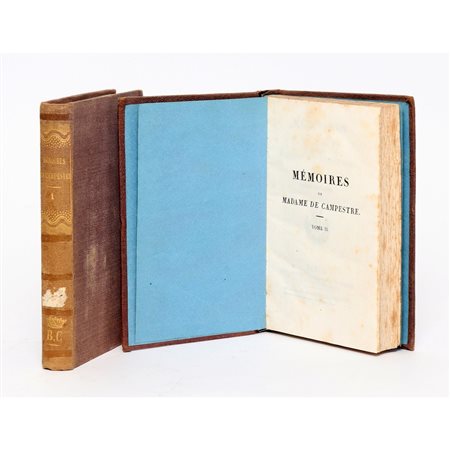 DUE VOLUMI DI MEMORIE DEL XIX SECOLO IN LINGUA FRANCESE