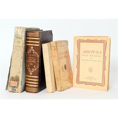 CINQUE VOLUMI DI VARIA DEL XIX E XX SECOLO