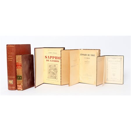 CINQUE VOLUMI DI VARIA IN LINGUA FRANCESE DEL XIX E XX SECOLO