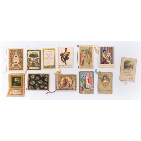 DODICI MINI CALENDARI PUBBLICITARI DELLA PRIMA META’ DEL ....