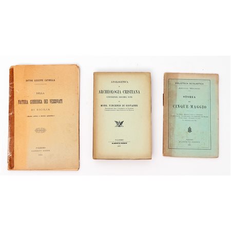 TRE PUBBLICAZIONI DEL XIX SECOLO DELLE EDIZIONI ALBERTO REBER ....