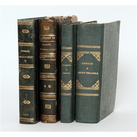 QUATTRO VOLUMI DI DIRITTO DEL REGNO DELLE DUE SICILIE: