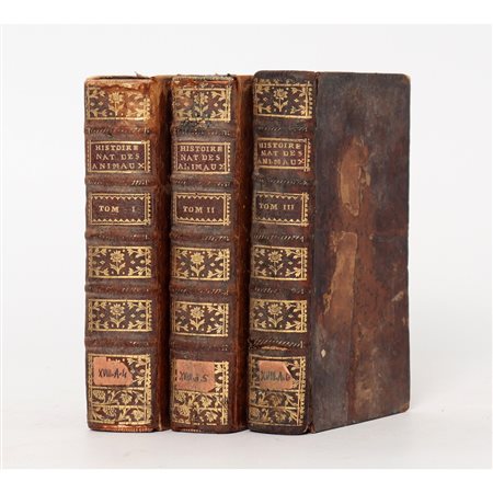 TRE VOLUMI IN LINGUA FRANCESE DEL XVIII SECOLO