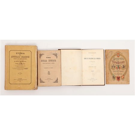 QUATTRO VOLUMI DI ARGOMENTO STORICO SULLA SICILIA