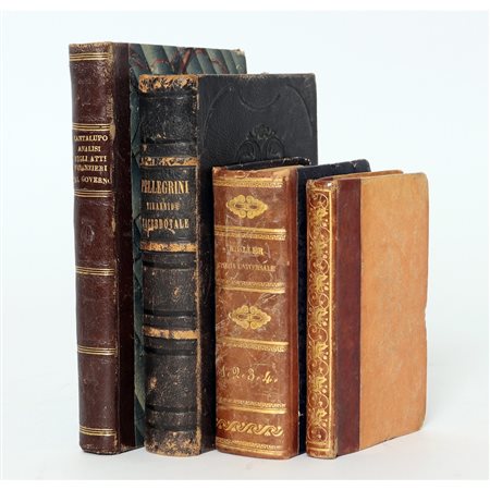 QUATTRO VOLUMI DI VARIA DEL XIX SECOLO