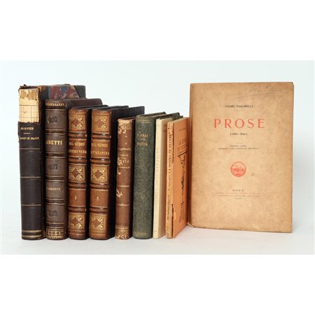 NOVE VOLUMI DI VARIA LETTERARI DEL XIX E XX SECOLO