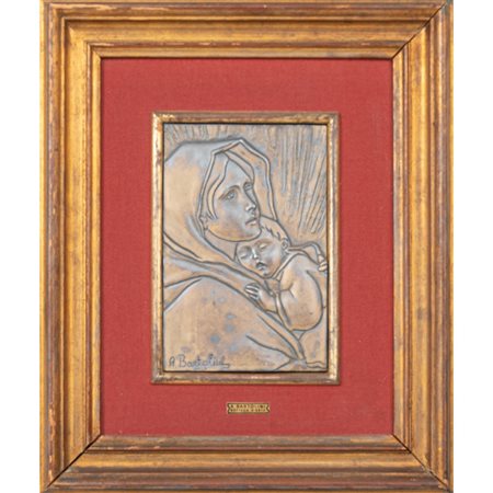 A. BARTOLINI BOTTEGA D'ARTE, Bassorilievo in foglia d'argento