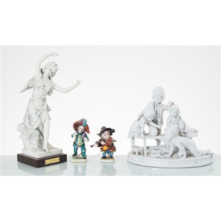 MANIFATTURA EUROPEA DEL XX SECOLO, Quattro sculture