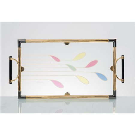 MANIFATTURA ITALIANA SECONDA METÀ DEL XX SECOLO, Tre vassoi