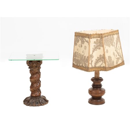 MANIFATTURA SICILIANA DEL XVII SECOLO, Colonna con capitello