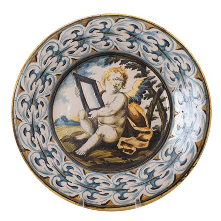 MANIFATTURA DELL'ITALIA CENTRALE XVIII SECOLO, Piccolo piatto