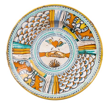 MANIFATTURA ITALIANA DEL XVIII SECOLO, Piatto circolare