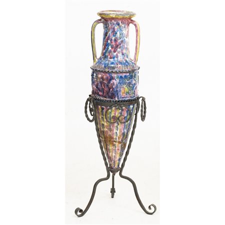 MANIFATTURA SICILIANA DEI PRIMI DEL '900, Anfora con anse