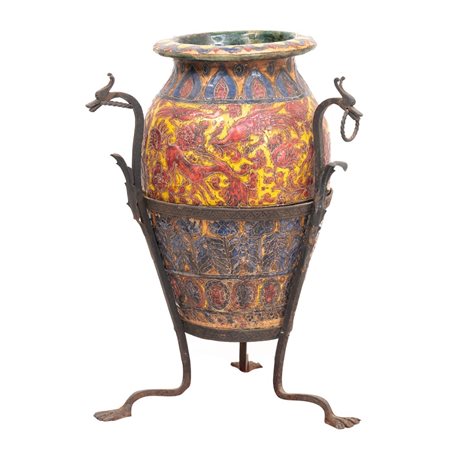 MANIFATTURA SICILIANA DELLA FINE DEL XIX SECOLO, Vaso