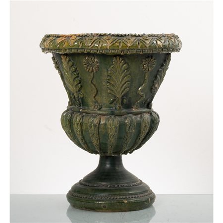 MANIFATTURA SICILIANA DEL XIX SECOLO, Vaso a cratere