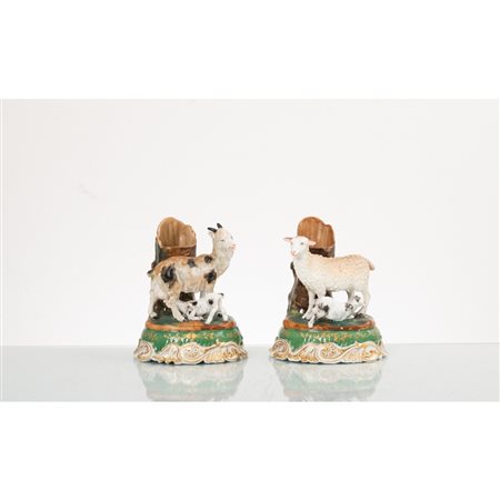 MANIFATTURA FRANCESE DEL XIX SECOLO, Coppia di sculture