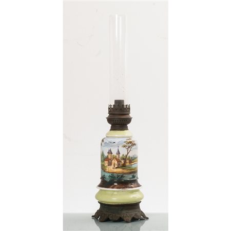 MANIFATTURA FRANCESE DEL XIX SECOLO, Lume a petrolio