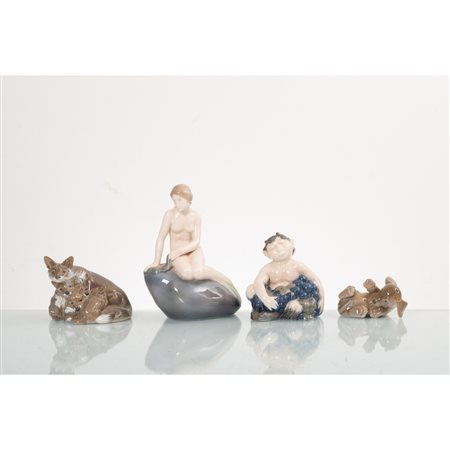ROYAL COPENHAGEN, Quattro sculture