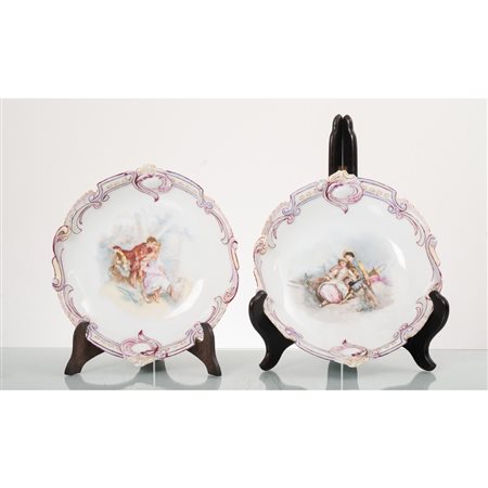 MANIFATTURA FRANCESE DELLA FINE XIX SECOLO, Due centrotavola