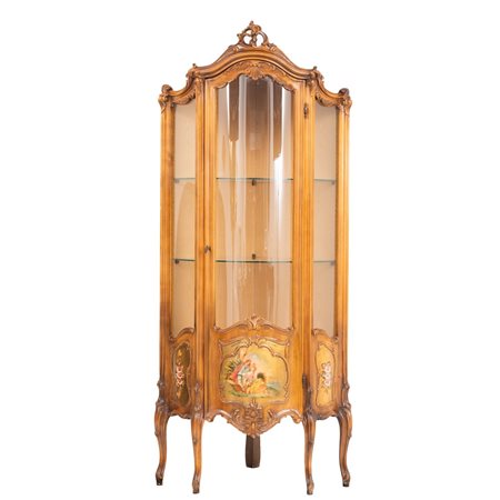 MANIFATTURA ITALIANA SECONDA METÀ XX SECOLO, Vetrina angolare