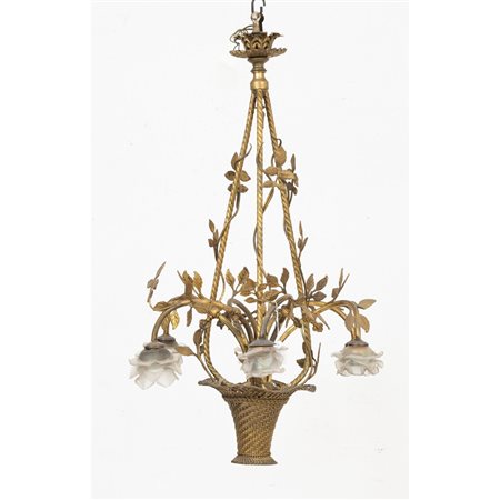 MANIFATTURA FRANCESE DEI PRIMI DEL '900, Lampadario