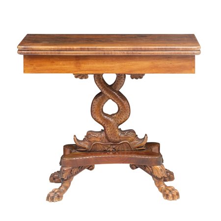 MANIFATTURA ITALIANA DEL XIX SECOLO, Tavolo da gioco