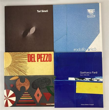 LOTTO DI 4 CATALOGHI - Turi Simeti. Antologica di Vittorio Tavernari,...