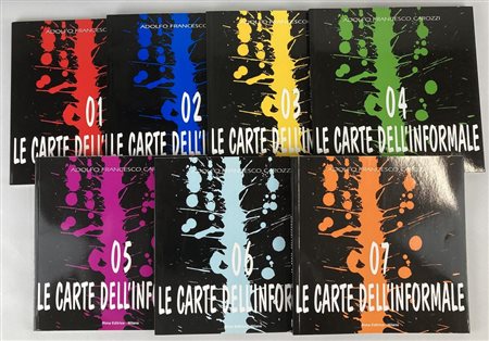 LE CARTE DELL'INFORMALE lotto composto da sette volumi, cm 21x21 ognuno testi...
