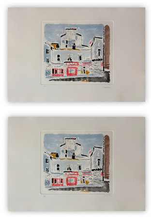 ORFEO TAMBURI (1910-1994) - Lotto unico di 2 acqueforti